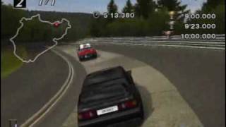 Gran Turismo 4 license test IA15 Nürburgring Mercedes 190E [upl. by Azriel]