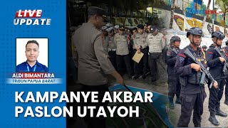 Kampanye Akbar Paslon Utayoh 205 Personel Gabungan Dikerahkan Amankan RTH Maruf Amin Fakfak [upl. by Hsejar]