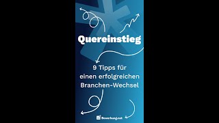 Bewerbung als QUEREINSTEIGER  5 TIPPS shorts [upl. by Encrata62]