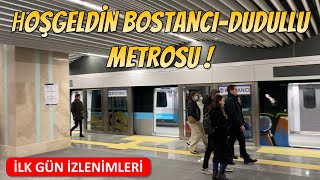 Bugün Hizmete Alınan M8 BostancıDudullu Metrosundan İzlenimler [upl. by Bitthia]