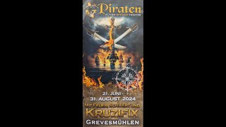 Piraten Open Air Grevesmühlen 2024 mit Feuer Schwert und Kruzifix [upl. by Nolat616]