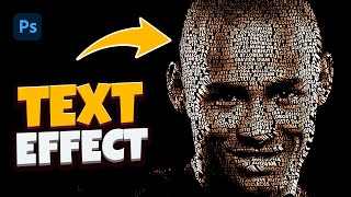 Text Portrait effect  Photoshop Tutorial [upl. by Audres88]