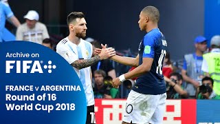 MBAPPE VS MESSI  2018 FIFA World Cup France v Argentina [upl. by Retsub]