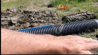 How to Install Dual Wall Culvert Pipe 101 for DIYers [upl. by Annaujat]