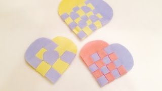 【DIY】簡単！フェルトハートコースターの作方☆ How to make heart coaster ♡ [upl. by Nirrak222]