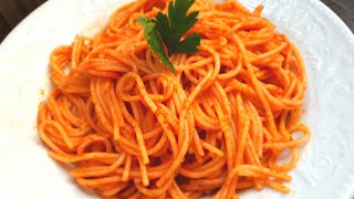 EN KOLAY SALÇALI SPAGETTİ MAKARNA TARİFİ  Salçalı soslu spagetti nasıl yapılır [upl. by Carpet]