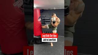 Leg Kick Set Ups 🥊 boxing kickboxing mma [upl. by Ssecnirp]