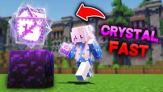 How to CRYSTAL FAST in Minecraft PVP [upl. by Oisinoid]