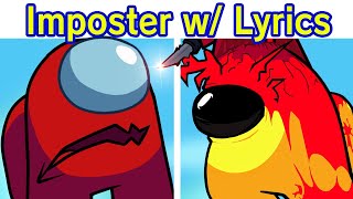 Friday Night Funkin VS Imposter but with Lyrics  FNF Cartoon Cat Freakpostor FNF Mod Among Us [upl. by Yrtua944]