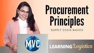 Procurement Principles Supply Chain Basics [upl. by Godric]