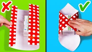 25 EASY GIFT WRAPPING IDEAS AND HACKS [upl. by Pamela]