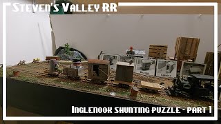 Inglenook shunting puzzle  1 inglenook shunting modeltrains on30 layout diorama [upl. by Yerag]