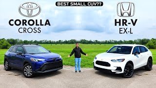 RELIABLE amp AFFORDABLE  2024 Toyota Corolla Cross vs 2024 Honda HRV Comparison [upl. by Rehpotsirc]