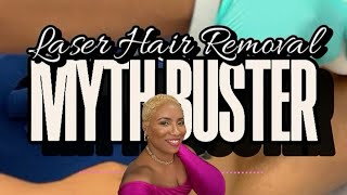 LaserHairRemoval MYTH BUSTING Does laser hair removal hurt Watch to find out nearme viral [upl. by Lua]