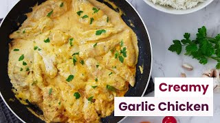 Creamy Garlic Chicken Breasts with Mustard [upl. by Cutlerr539]