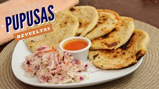 COMO HACER PUPUSAS REVUELTAS de Chicharrón con queso [upl. by Etteluap]