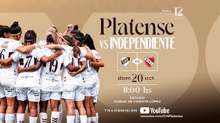 Fútbol Femenino Platense vs Independiente Torneo Clausura 2024 [upl. by Mcwilliams]