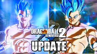 NEW SUPER SAIYAN GOD SUPER SAIYAN EVOLVED BUILD UPDATE  Dragon Ball Xenoverse 2 [upl. by Annazor97]