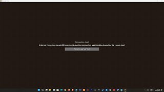 How To Fix Minecraft Internal Exception javaioIOException An existing connection was forcibly [upl. by Enitsirt422]