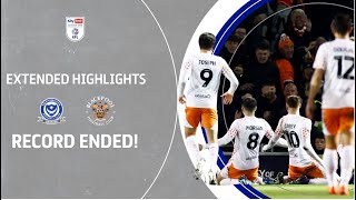 RECORD OVER  Portsmouth v Blackpool extended highlights [upl. by Awe593]