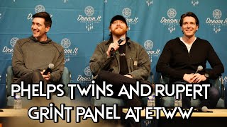 James amp Oliver Phelps and Rupert Grint panel at Enter the Wizarding World Paris [upl. by Annohsal]