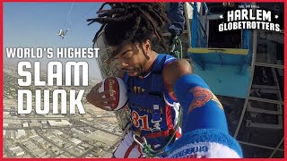 Worlds Highest Slam Dunk  Harlem Globetrotters [upl. by Barna]