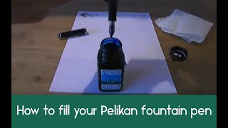 Filling a Pelikan fountain pen [upl. by Ardnaxela]