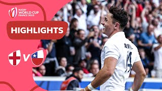 Arundell equals England record  England v Chile  Rugby World Cup 2023 Highlights [upl. by Korfonta]