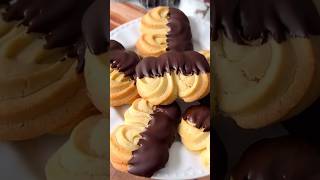 Viennese shortbread pourtoi chocolate cookies shorts recette gouter tiktok fyp [upl. by Day]