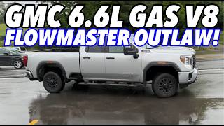 2022 GMC Sierra 2500 HD 66L V8 w FLOWMASTER OUTLAW [upl. by Malchus]