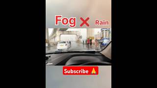 How to Remove Fog From Car Windshield amp Windows Glasses in Rain 🌧 shorts ytshorts rain tips [upl. by Bev]