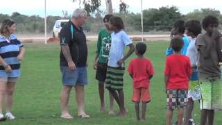 Junior Footy at Fitzroy Crossing 1 [upl. by Ekim201]