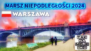 Marsz Niepodległości 2024 w Warszawie  Polskie Narodowe Święto Niepodległości 4K HDR [upl. by Leirud149]