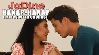 James Reid and Nadine Lustre — HanapHanap Lyric Video with Chords [upl. by Walczak]