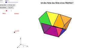 Würfelnetze GeoGebra [upl. by Somerset]