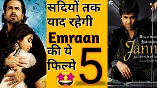 Top 5 movies of emraan Hashmi in hindi Filmish magic best movies of emraan hashmi [upl. by Colburn]