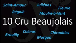 How to Pronounce 10 Cru Beaujolais  Best of French Wine Pronunciation [upl. by Ahsieket866]