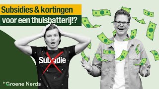 Thuisbatterij kopen ALLE FINANCIËLE VOORDELEN op een rijtje [upl. by Yablon143]