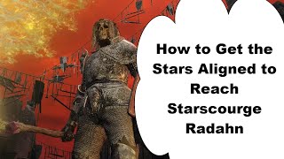 How to get the Stars to Align in Redmane Castle so you can battle Starscourge Radahn in Elden Ring [upl. by Saixela]