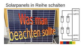 039DE Grundlagen Solaranlagen  PVAnlagen  Teil 2  Auslegung in Reihe geschalteter Solarmodule [upl. by Godric]