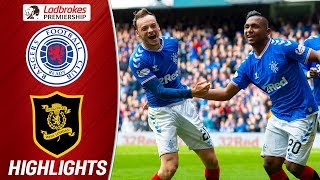 Rangers 31 Livingston  Kent Injured on Return as Morelos Strikes Again  Ladbrokes Premiership [upl. by Nikolia]