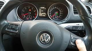 Volkswagen Golf TSI MK6 2012 how to reset service reminder [upl. by Arammat592]