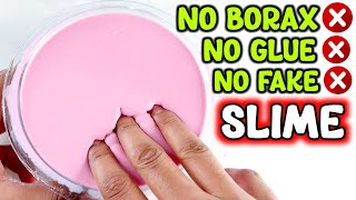 NO BORAX❌ 2 INGREDIENT SLIME😱 NO GLUE❌ How to make Oobleck Slime without Borax amp Glue ASMR [upl. by Adnorrahs]