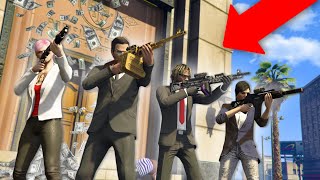 ROBBING A BANK WITH THE CREW BANK HEIST  GTA 5 THUG LIFE 288 [upl. by Aisital742]