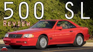 1992 Mercedes 500 SL Review  The Villain In A 90s Movie [upl. by Lederer]