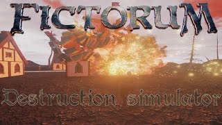 Fictorum First Impression  Early Alpha  Badass Mage  BEST Magic Destruction Simulator 2016 [upl. by Ahsaeit383]