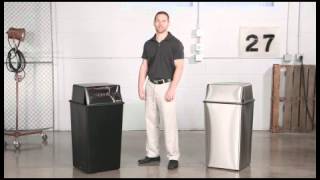 Safco PushTop Waste Receptacles [upl. by Cristiano]