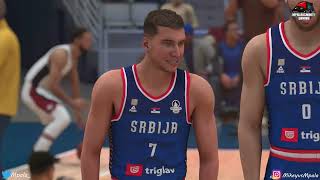 NBA 2K25  Serbia vs USA  2024 Olympics [upl. by Fairfield380]