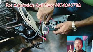 Ac Compressor with Capasitor Connection AcRepair [upl. by Ametaf793]