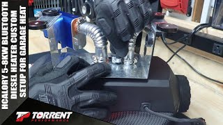 Hcalory 58KW Diesel Heater Custom Setup For Garage Heat Part 1 [upl. by Violette]